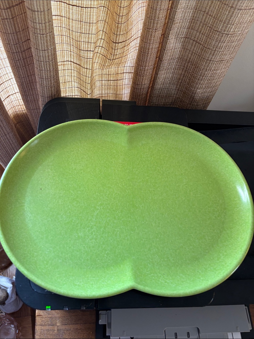 Branchell Green Double-Section Serving Platter